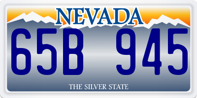 NV license plate 65B945