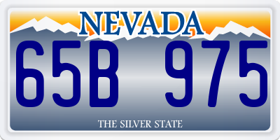 NV license plate 65B975