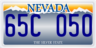 NV license plate 65C050