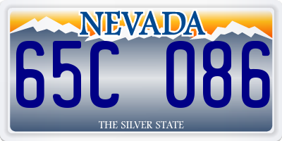 NV license plate 65C086