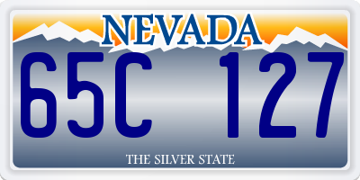 NV license plate 65C127