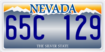 NV license plate 65C129