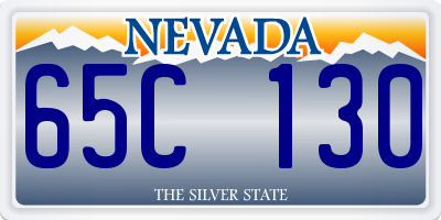 NV license plate 65C130