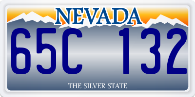 NV license plate 65C132