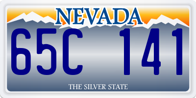 NV license plate 65C141