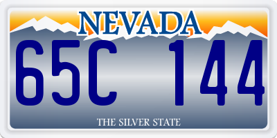 NV license plate 65C144