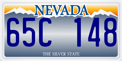 NV license plate 65C148