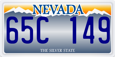 NV license plate 65C149