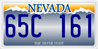 NV license plate 65C161