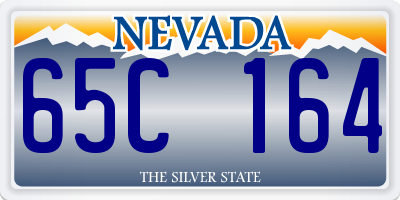 NV license plate 65C164
