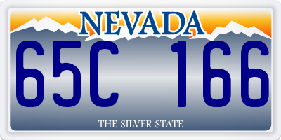 NV license plate 65C166
