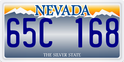 NV license plate 65C168