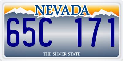 NV license plate 65C171
