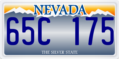 NV license plate 65C175