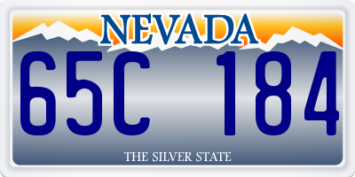 NV license plate 65C184
