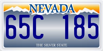 NV license plate 65C185