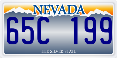 NV license plate 65C199