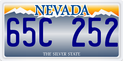 NV license plate 65C252