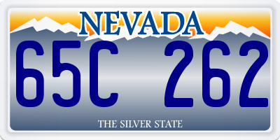 NV license plate 65C262