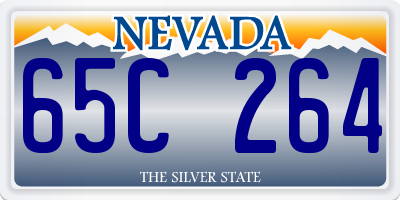 NV license plate 65C264