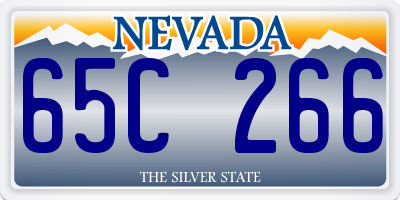 NV license plate 65C266