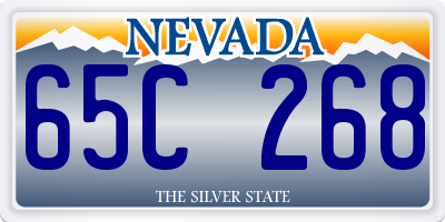 NV license plate 65C268