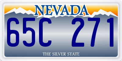 NV license plate 65C271