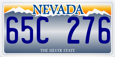NV license plate 65C276