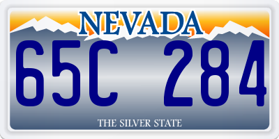 NV license plate 65C284