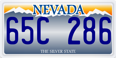 NV license plate 65C286