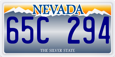 NV license plate 65C294