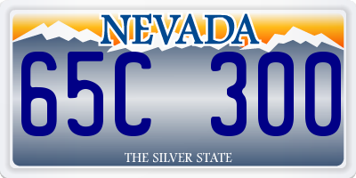 NV license plate 65C300