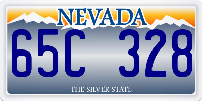 NV license plate 65C328