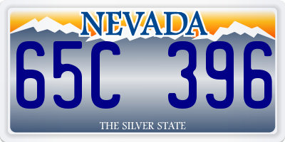 NV license plate 65C396