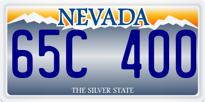 NV license plate 65C400