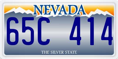 NV license plate 65C414