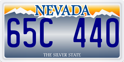 NV license plate 65C440