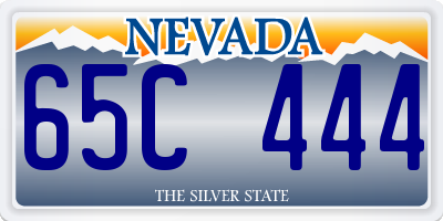 NV license plate 65C444