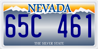 NV license plate 65C461