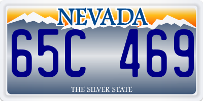 NV license plate 65C469