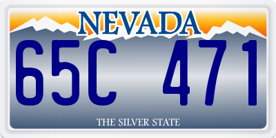 NV license plate 65C471