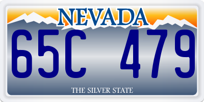 NV license plate 65C479