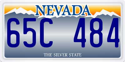 NV license plate 65C484