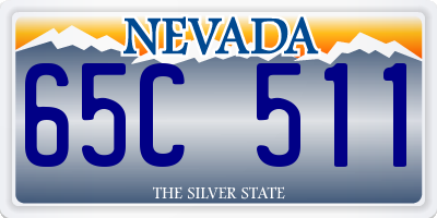 NV license plate 65C511