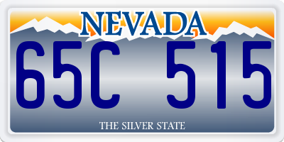 NV license plate 65C515