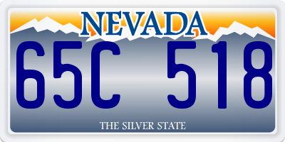NV license plate 65C518