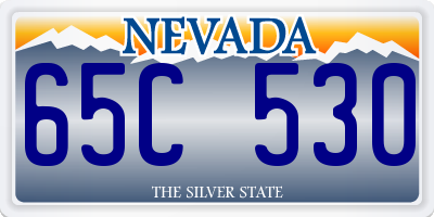 NV license plate 65C530