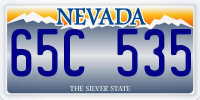 NV license plate 65C535