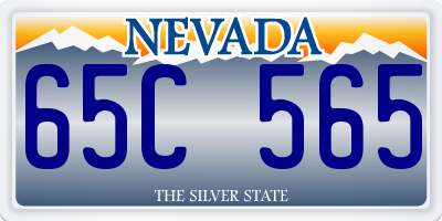 NV license plate 65C565