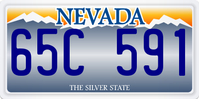 NV license plate 65C591